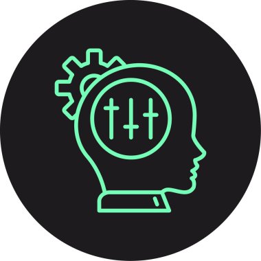 Vektör Beyin simgesi illüstrasyonu