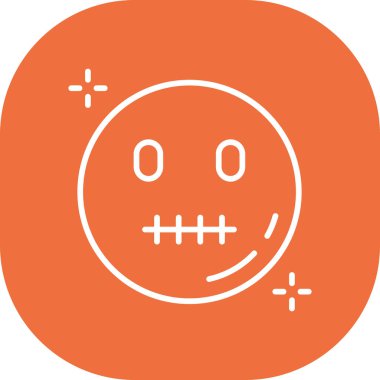 Bir yüz simgesinin vektör illüstrasyonu