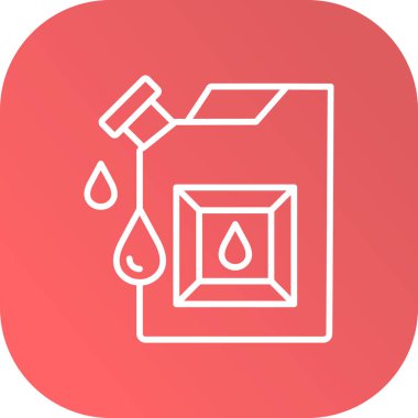 Petrol varili simgesinin vektör çizimi
