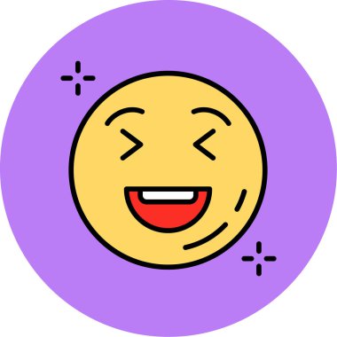 emoji. Web simgesi basit illüstrasyon