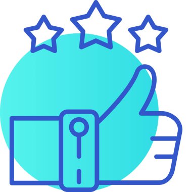 Başparmağını indir. Basit illüstrasyon