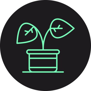 bitki simgesi vektör illüstrasyonu