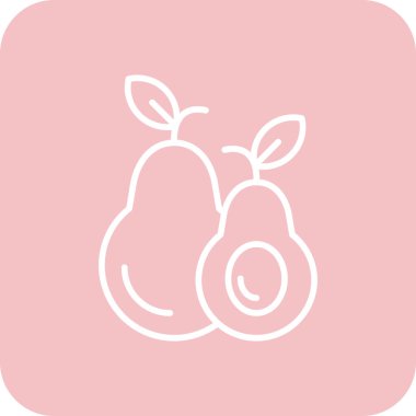 elma simgesinin vektör illüstrasyonu