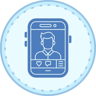 Akıllı telefon. Web simgesi basit illüstrasyon