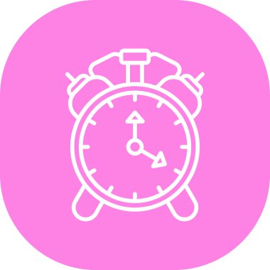 Saat simgesi soyut arka grubunda izole edildi