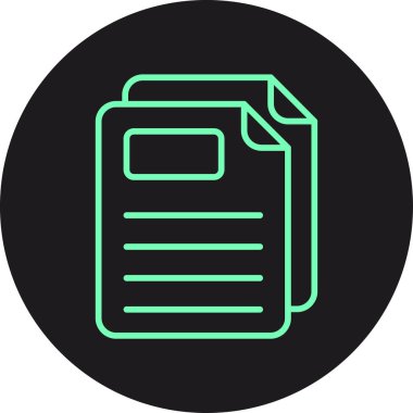 Vektör belgesi Simge illüstrasyonu