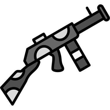 Silah. Web simgesi basit illüstrasyon