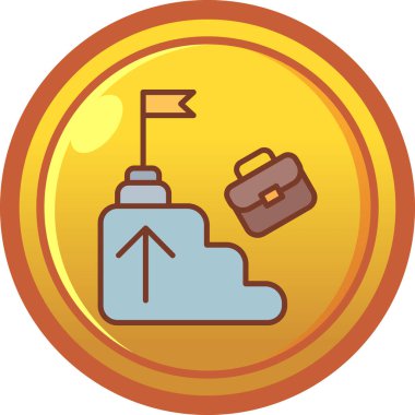 Çanta. Web simgesi basit illüstrasyon