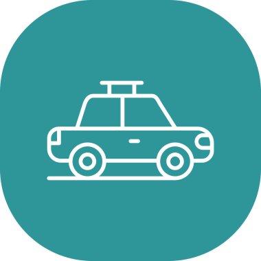 Modern araba simgesinin vektör illüstrasyonu