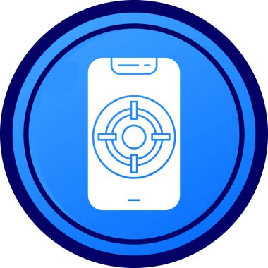 Akıllı telefon simgesinin vektör illüstrasyonu