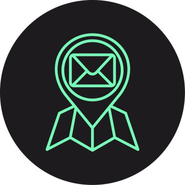 Vektör E- posta simgesi illüstrasyonu