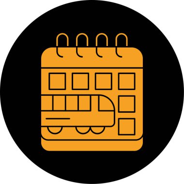 Takvim simgesi, vektör çizimi