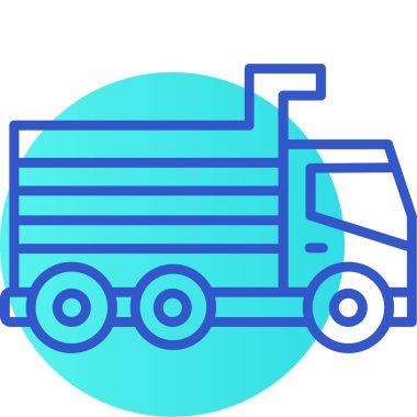 Kamyon. Web simgesi basit illüstrasyon