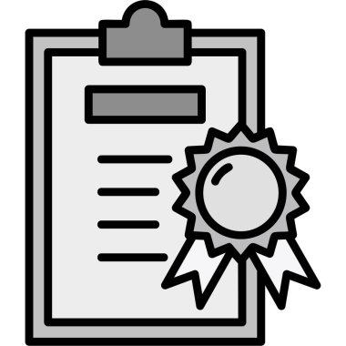 Belge. Web simgesi basit illüstrasyon