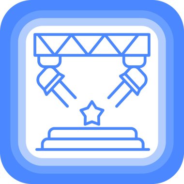 Bir yıldız simgesinin vektör illüstrasyonu