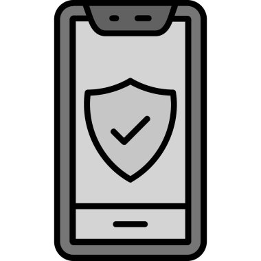 Akıllı telefon. Web simgesi basit illüstrasyon