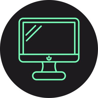 Dizüstü bilgisayar simgesi, vektör illüstrasyon tasarımı