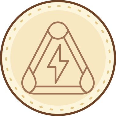 Modern bir simgenin vektör illüstrasyonu