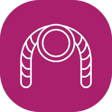 Bir yılan simgesinin vektör illüstrasyonu