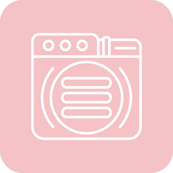 Gaz sobası ikonu. Web için gaz vektör simgelerinin özet çizimi