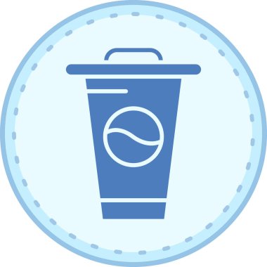 Çöp. Web simgesi basit illüstrasyon