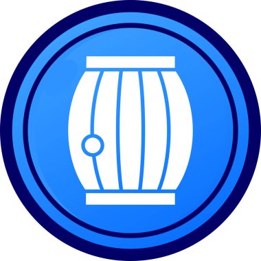 Fıçı. Web simgesi basit illüstrasyon