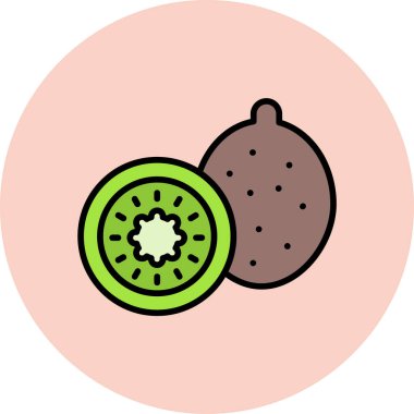 Bir meyve simgesinin vektör illüstrasyonu