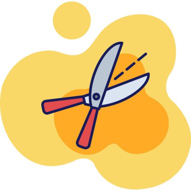 bıçak simgesi vektör illüstrasyonu