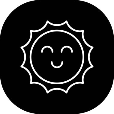 Güneş Simgesi Vektör illüstrasyonu