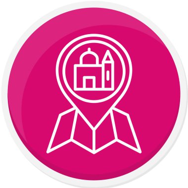 Harita işaretleyici simgesi. vektör illüstrasyonu