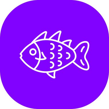 balık ağı simgesi basit illüstrasyon