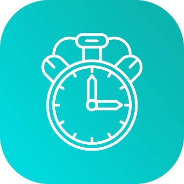 Vektör saati Ico, vektör illüstrasyonu