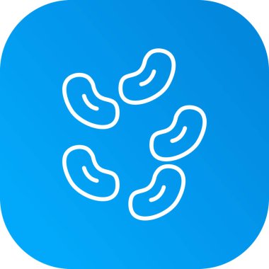 Beyaz tavuk yumurtası ikonu mavi arkaplanda izole edilmiş. Mavi daire düğmesi. vektör.