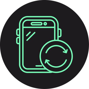 Vektör Mobil simge illüstrasyonu