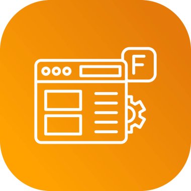 tarayıcı pencere simgesi, vektör illüstrasyonu