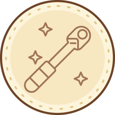 anahtar simgesi, vektör illüstrasyonu basit tasarım