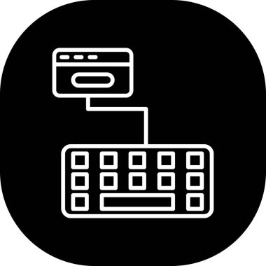 Modern simgenin vektör illüstrasyonu