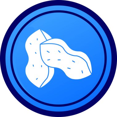 Biftek. Web simgesi basit illüstrasyon