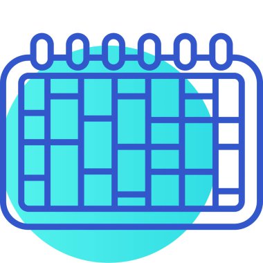 Takvim simgesi vektör illüstrasyonu