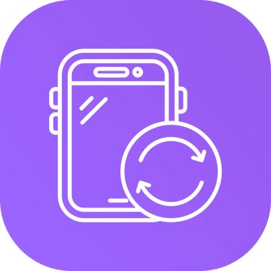 Vektör akıllı telefon simgesi illüstrasyonu