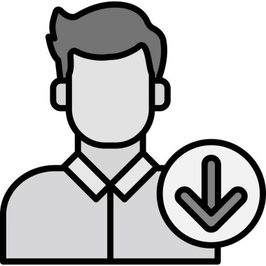 avatar insan kişisi simgesi ana hatlar biçiminde