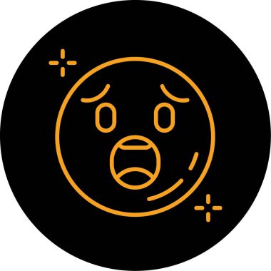 vektör emoji simgesi çizimi