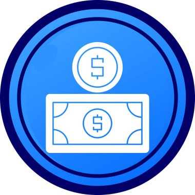 Para için. Web simgesi basit illüstrasyon