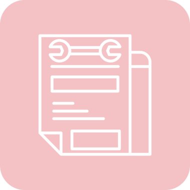 belge simgesi, vektör çizimi