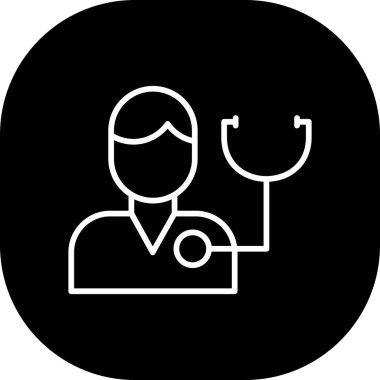 vektör doktor simgesi illüstrasyonu