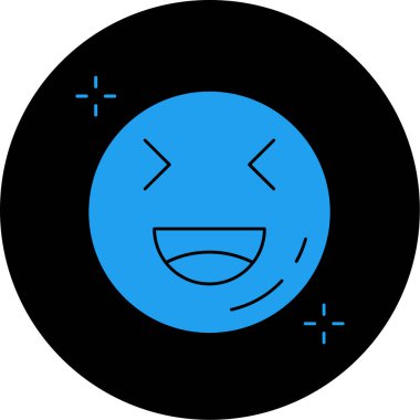 Bir gülümseme simgesinin vektör illüstrasyonu