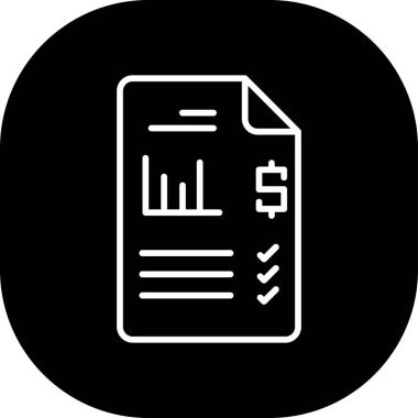 Belge. Web simgesi basit illüstrasyon