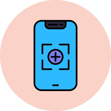 cep telefonu ikonu vektör illüstrasyonu