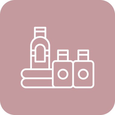 şişe vektör çizgisi simgesi