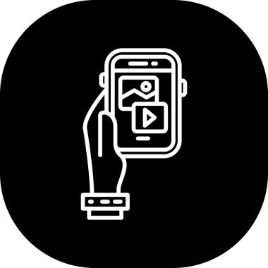 akıllı telefon simgesi, vektör çizim